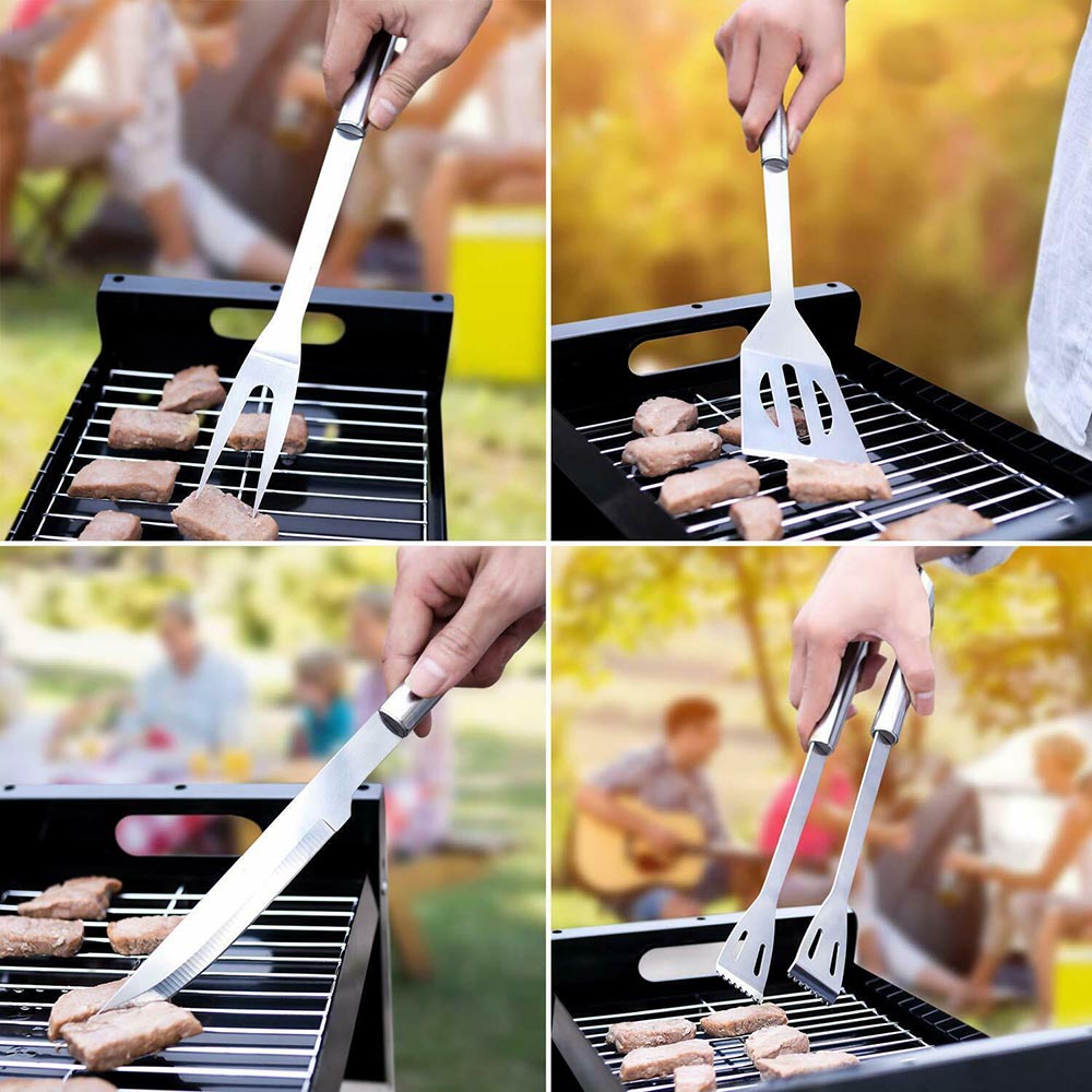 Magán: 9 részes grill eszköz készlet táskában