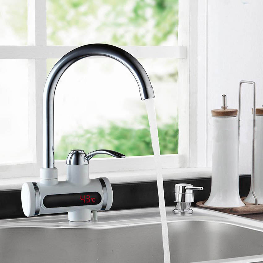 Magán: LCD kijelzős vízmelegítő csaptelep 3 típusban-függőleges, alsó csatlakozás