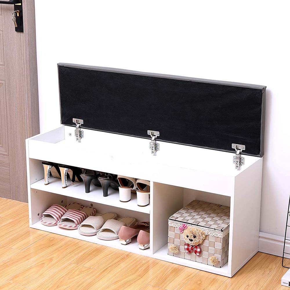 Magán: Cipőtároló pad párnázott üléssel