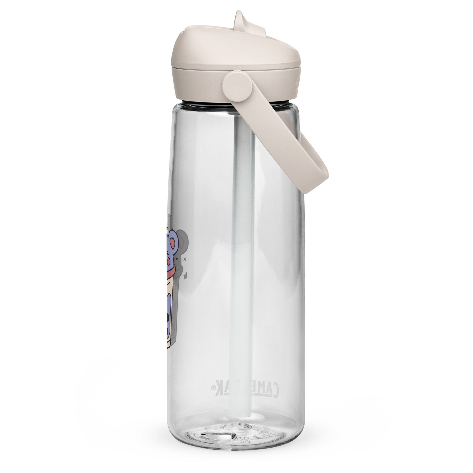 Magán: Flip straw water bottle