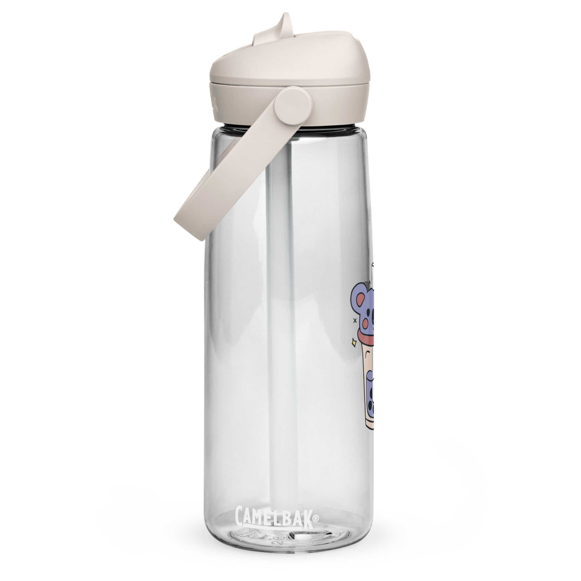 Magán: Flip straw water bottle