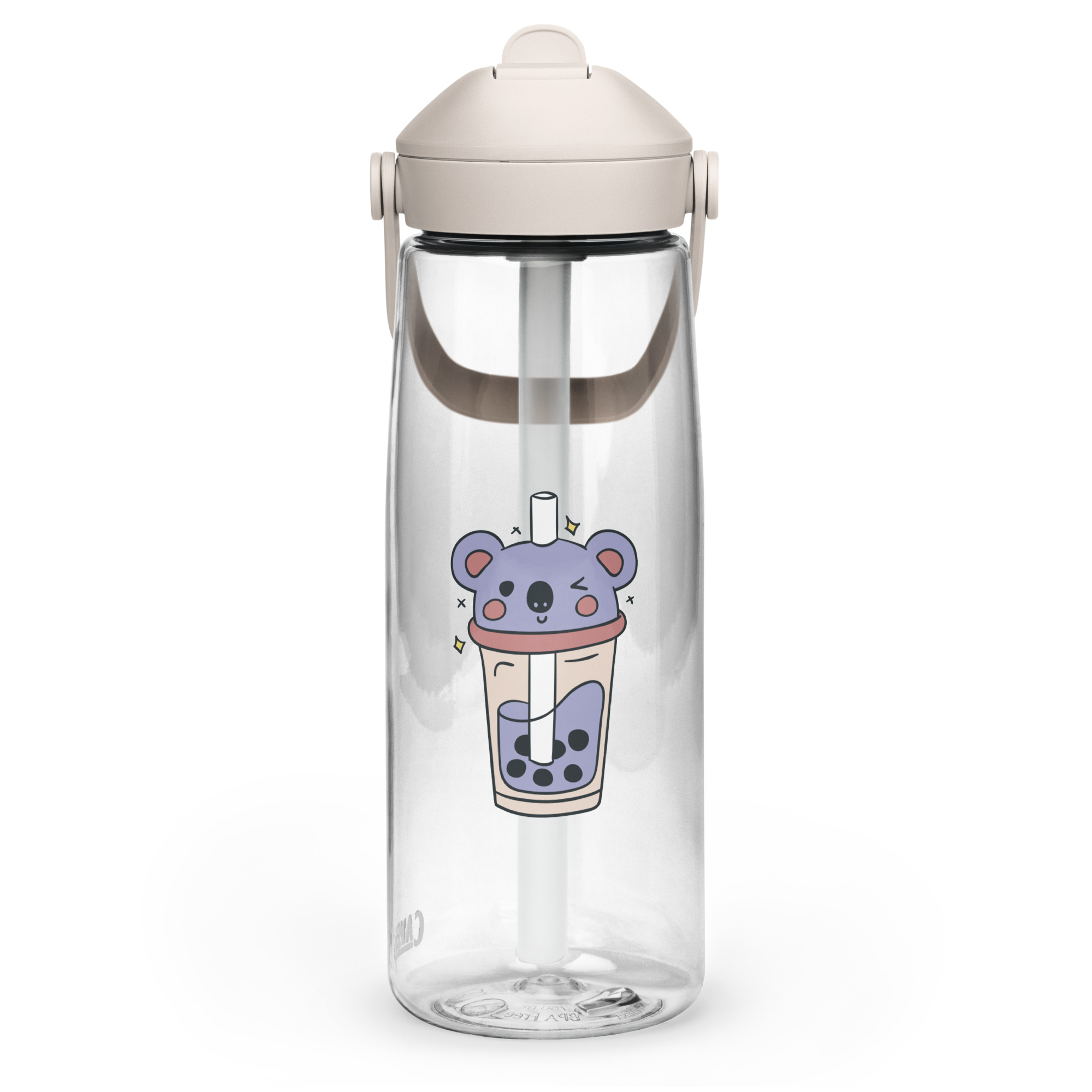 Magán: Flip straw water bottle