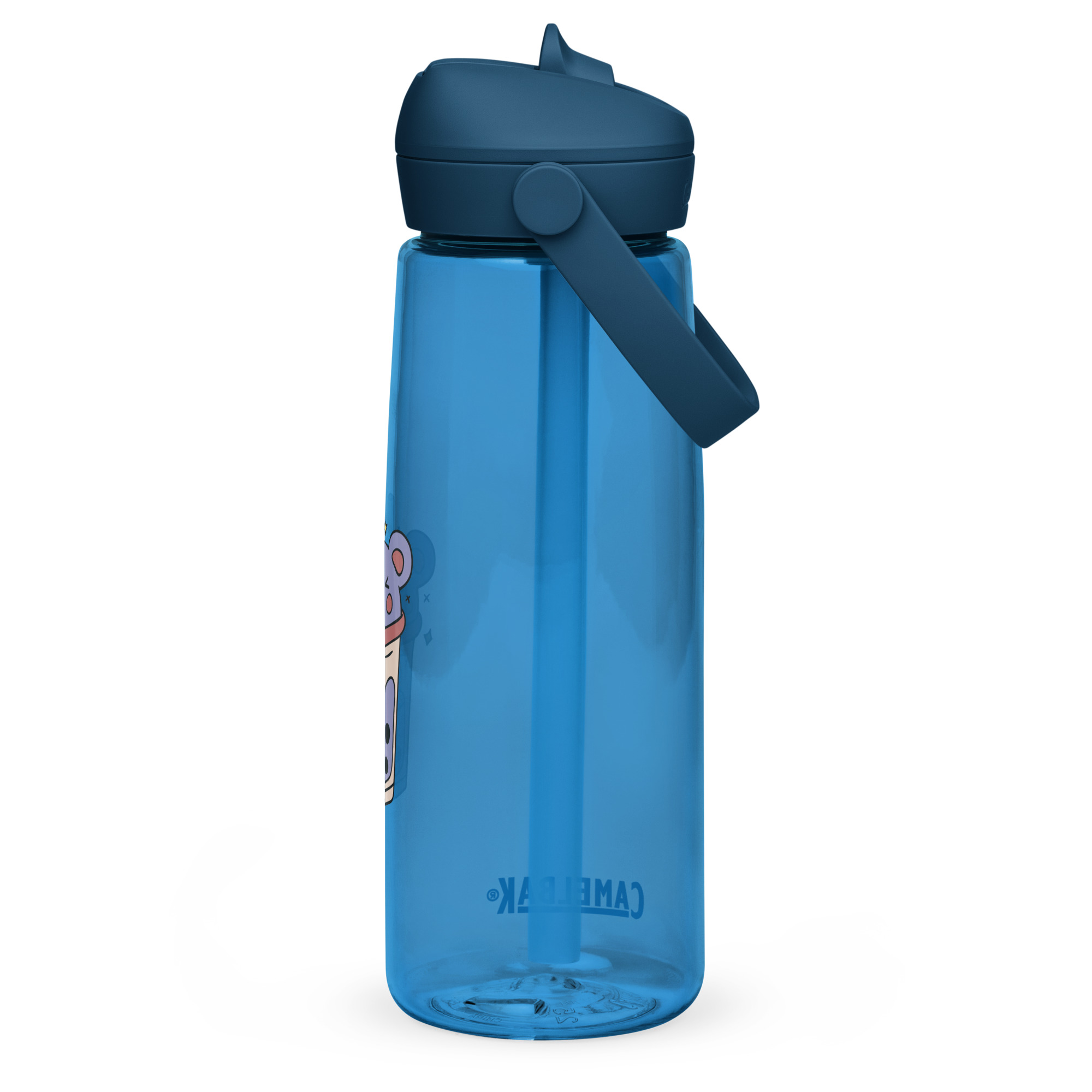 Magán: Flip straw water bottle