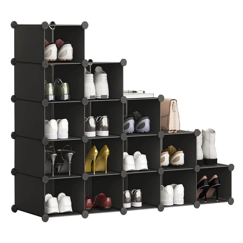 Magán: Kombinálható tároló kocka 15db, fekete