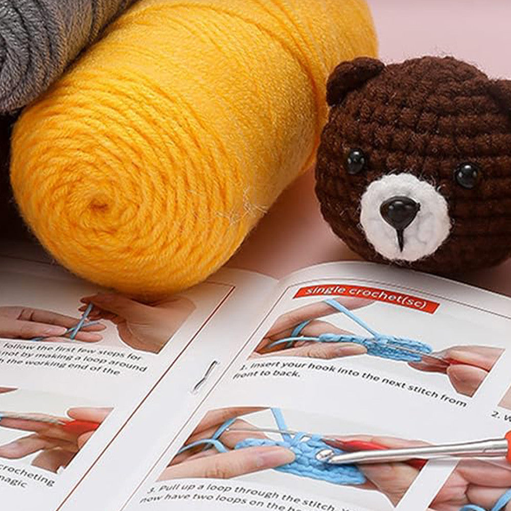 Magán: 4 db-os állatos horgoló készlet kezdőknek