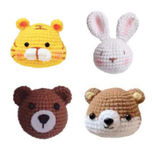 Magán: 4 db-os állatos horgoló készlet kezdőknek