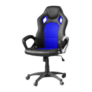 Magán: Gamer szék több színben – basic-színes háttámla, kék
