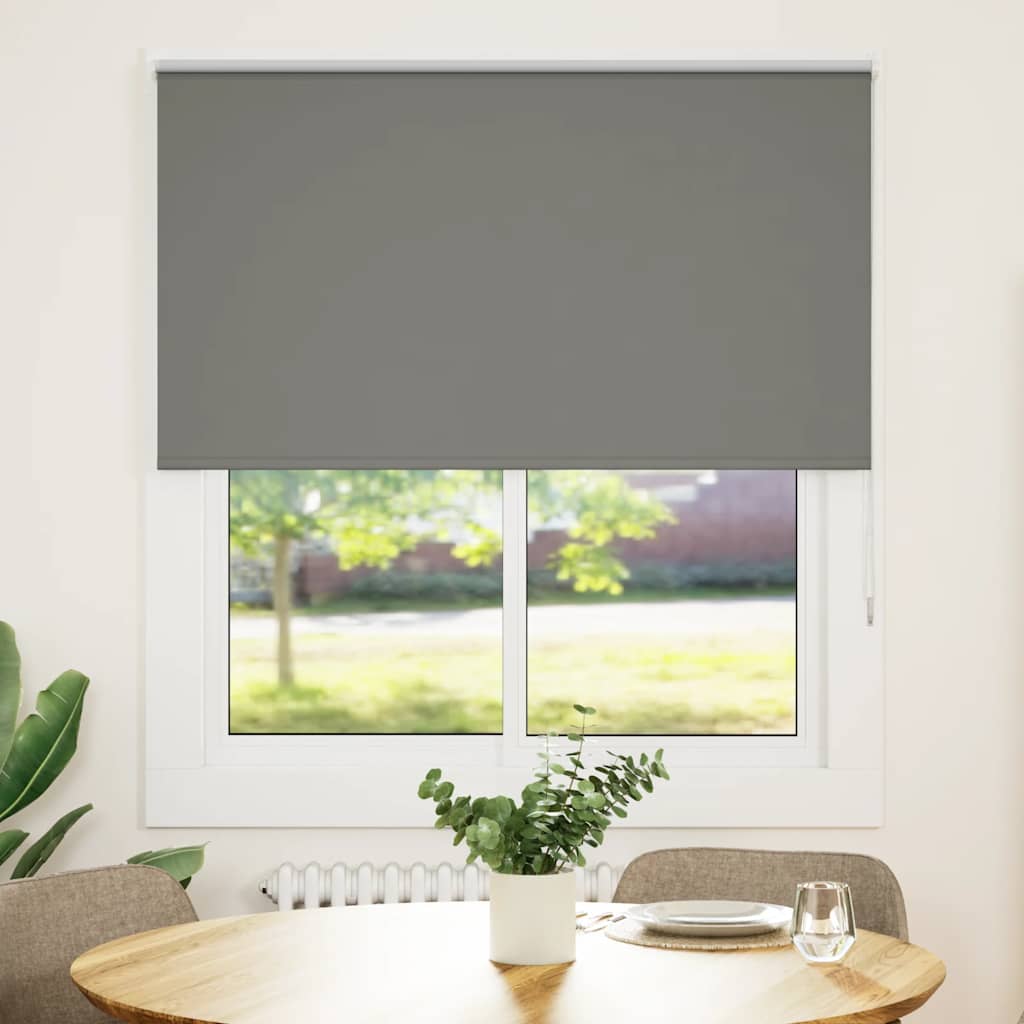 Magán: VidaXL Rolgordijn verduisterend 140×150 cm stofbreedte 136,6 cm grijs