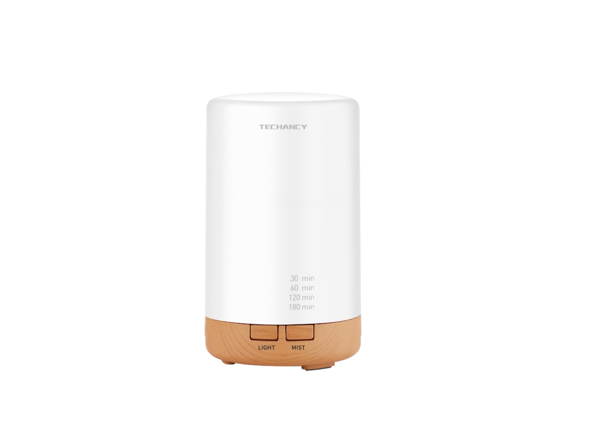 Magán: Difusor de aromaterapia Techancy, LD3912, com função humidificadora, branco + grão de madeira