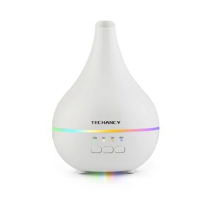 Magán: Difusor de aromaterapia Techancy, LD3914, com função humidificadora, branco