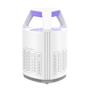 Magán: Repelente fotocatalítico de mosquitos alimentado por USB Techancy, KM1203, fotocatalítico, captura física, ventilação integrada, branco