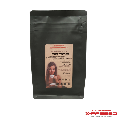 Magán: Coffee X-Presso Aroma SVÁJCI CSOKI Nespresso kompatibilis kapszula (15 db/csomag)