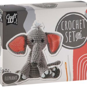 Magán: Creative craft group crochet kit elephant – incl. needle and thread