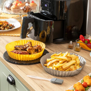 Magán: Silicone Baskets with Brush for Air Fryers Mollicon InnovaGoods 2 Units