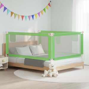 Magán: Vidaxl toddler bed rail 190×25 cm fabric green