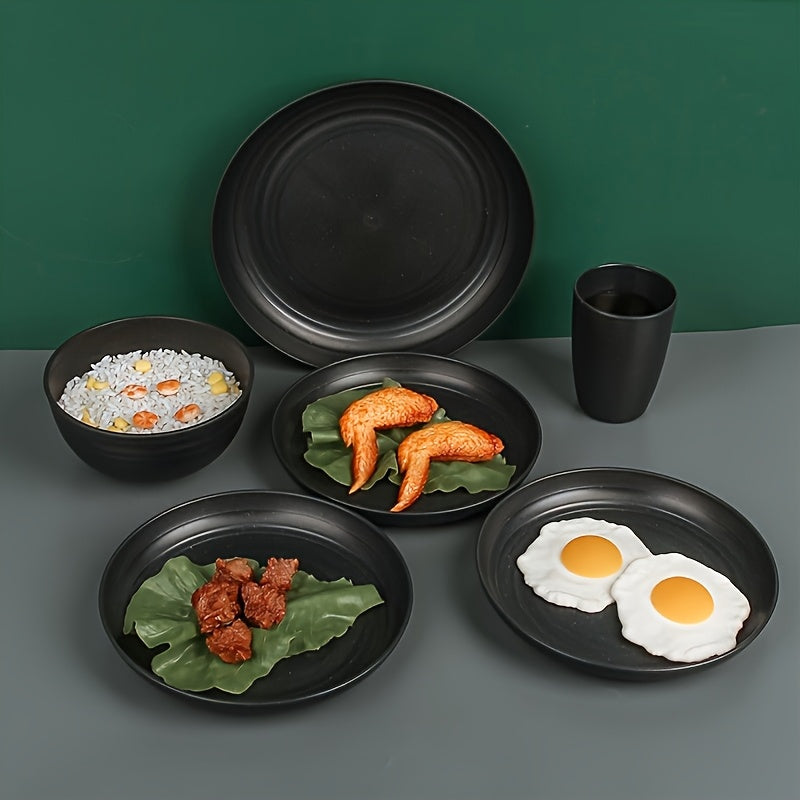 Magán: Unbreakable Tableware Set for Home & Camping (16pcs)