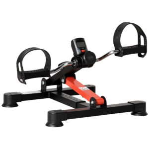 Magán: Pédalier d’appartement mini vélo d’appartement résistance ajustable écran LCD 33-43 x 40 x 24,5-34,5 cm en acier noir