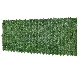 Magán: Haie Artificielle Brise-Vue décoration Rouleau 3L x 1H m Feuillage réaliste Anti-UV Vert