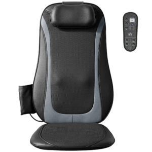 Magán: Masseur Dorsal Chauffant, Fauteuil de Massage Tissulaire Profond Vibration 3 Niveaux, Coussin de Massage