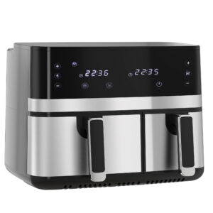 Magán: Friteuse à air sans huile, Air Fryer, double compartiment 8,5 L, 2700 W – 8 programmes, température réglable, minuterie