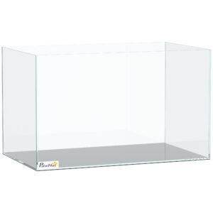Magán: Aquarium 43L en Verre Trempé avec Tapis de Protection Pour Poissons, Crevettes, Tortues, 50 x 30 x 30 cm, Transparent