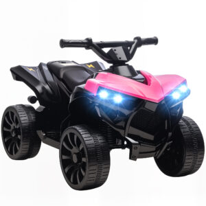 Magán: Quad électrique enfant 6V, voiture électrique enfants ATV, musique et phares LED, pour 18 à 56 mois, 70 x 42 x 45 cm, rose