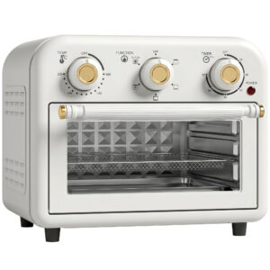 Magán: Four Friteuse à Air Chaud 12L, Four à Air Chaud Convection 1200 W avec Plaque de Cuisson, Panier de Friture, Crème