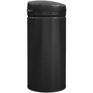 Magán: Poubelle cuisine automatique 42L acier inoxydable, poubelle à couvercle à fermeture en douceur, 30,5×30,5x68cm, noir