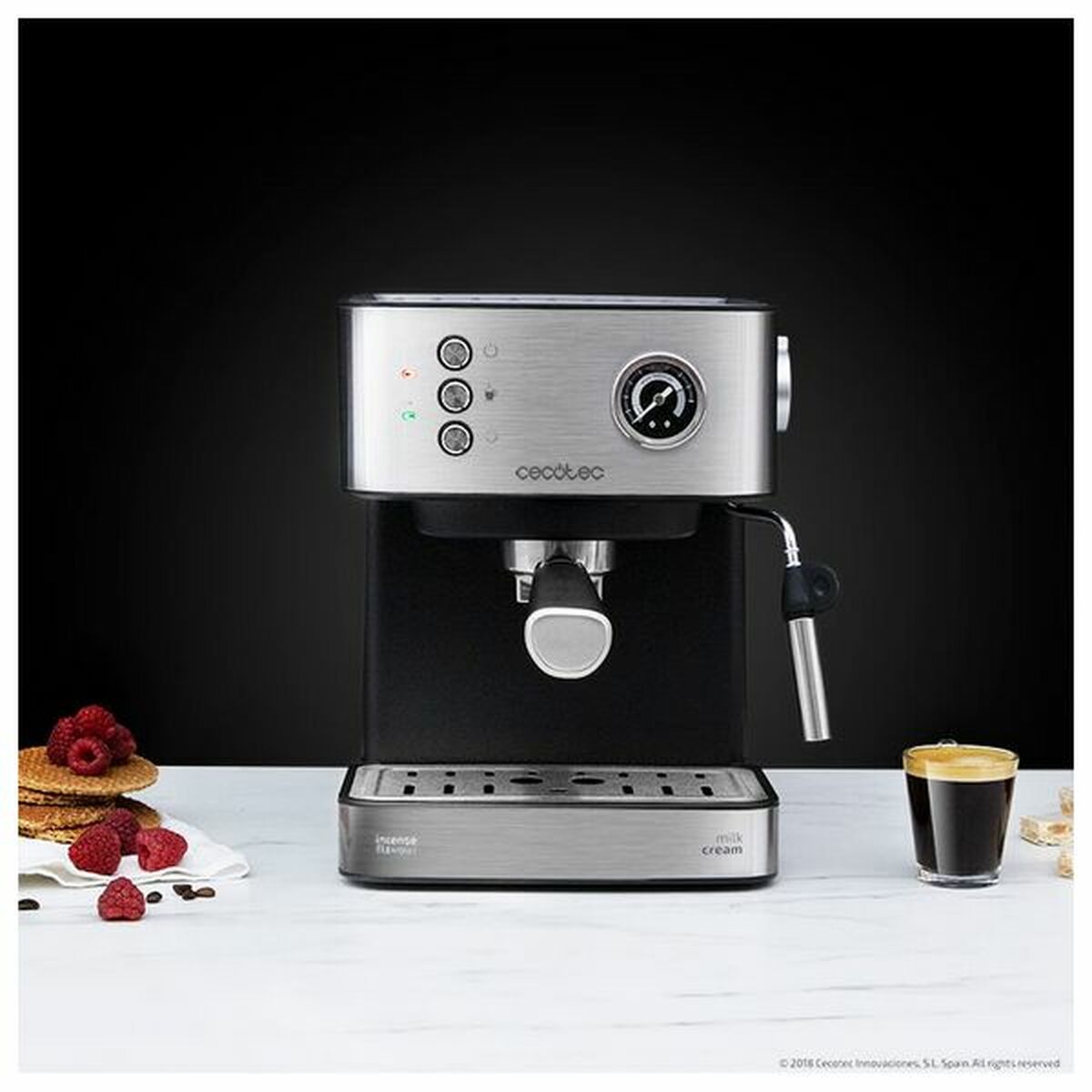 Magán: Express Manual Coffee Machine Cecotec Power Espresso 20 Professionale 850 W 1,5 L