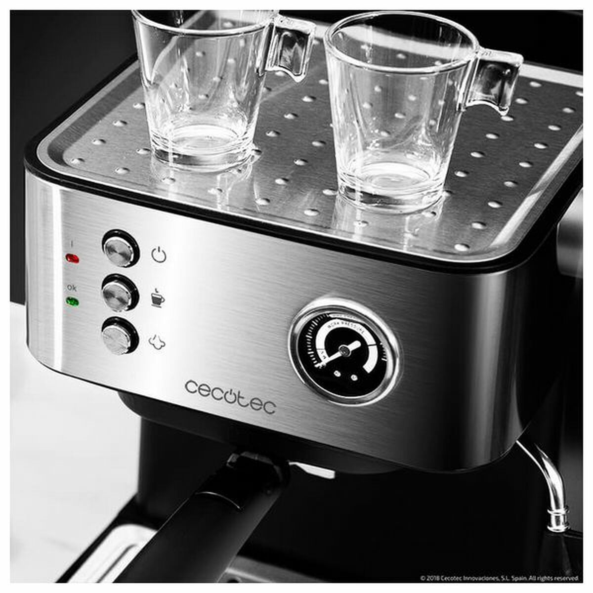 Magán: Express Manual Coffee Machine Cecotec Power Espresso 20 Professionale 850 W 1,5 L