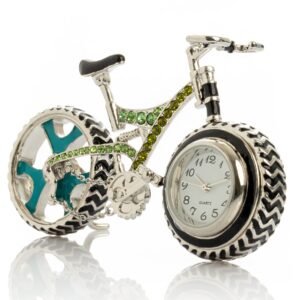 Magán: Bicycle clock with Green crystals