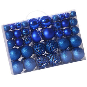 Magán: Christmas Tree Baubles – Blue (100-Piece Set)