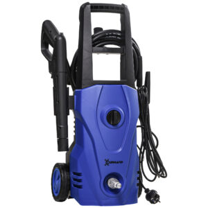 Magán: Nettoyeur Haute Pression 1600W, Débit 432 L/h, Pompe en Aluminium 130 Bars, Tuyau 6m, Flacon de Savon, Bleu