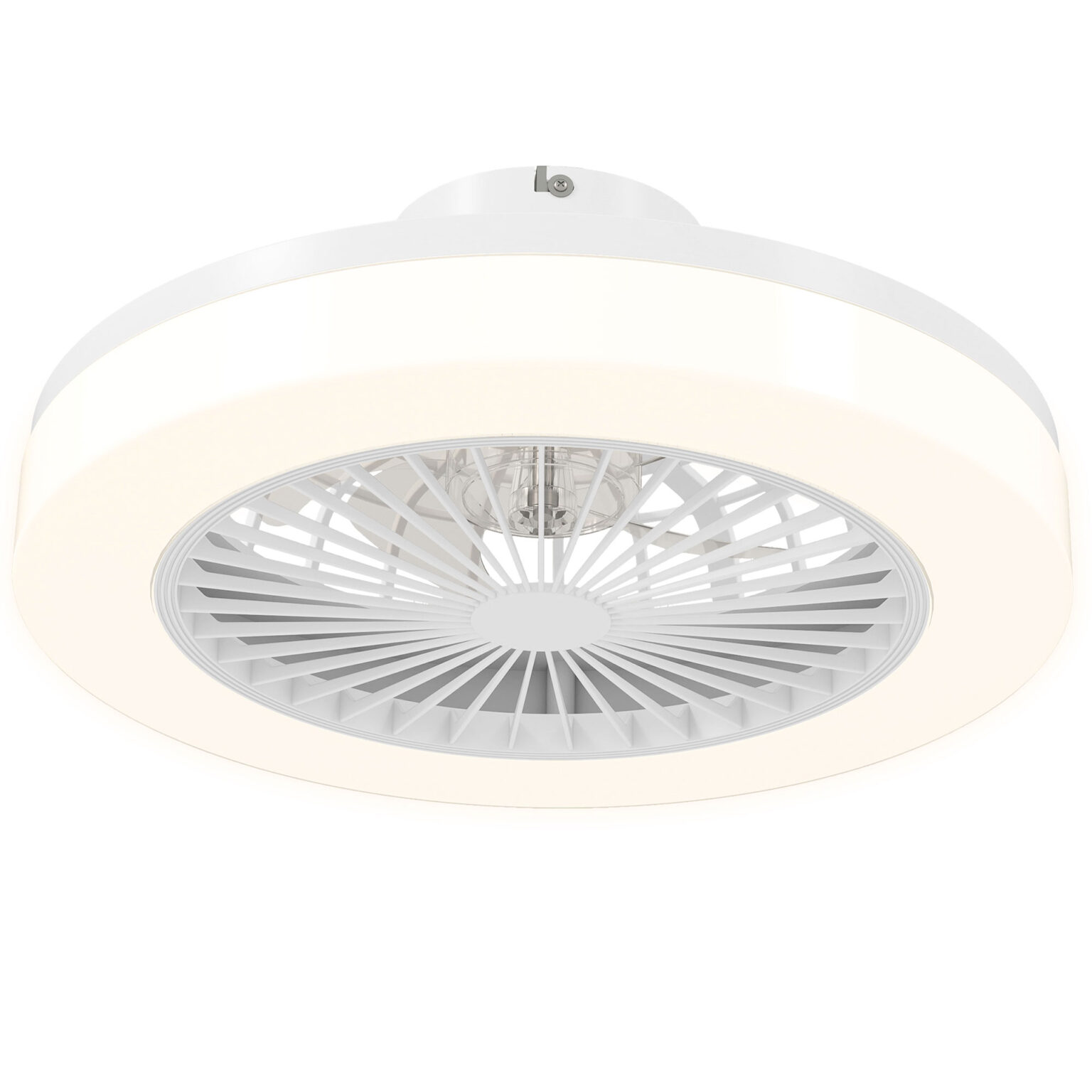 Magán: Ventilateur de plafond avec lumière et télécommande 6 vitesses, minuterie, luminosité réglable, blanc